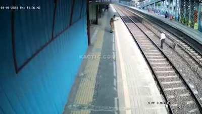 Going back for the shoe, lol...