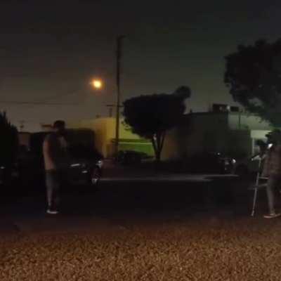 An altercation with a “First Amendment Auditor” leads to a man being pepper sprayed next to a Cannabis Dispensary in Fullerton.