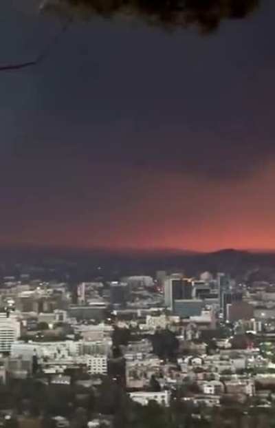 Sunrise in Los Angeles today