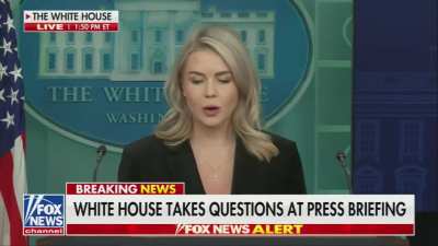 Reporter: What did the pres mean when he called the reporter piggy? Leavitt: I think the president being frank and open and honest to your faces rather than hiding behind your backs is a lot more respectful than what you saw in the last administration [..
