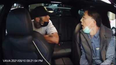 Robbing an elderly Uber driver
