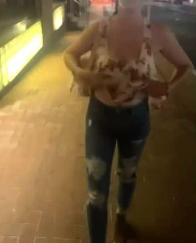 Tits out for date night