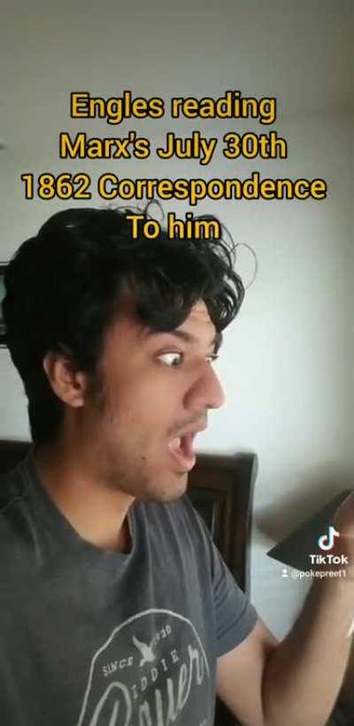 Marx had what we call in the professional industry a gamer moment