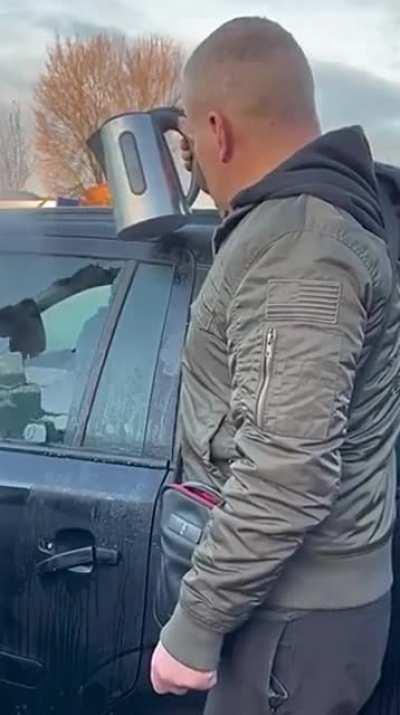 How to clean frost off car windows quickly. Follow for more tips!