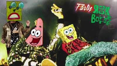 SpongeBob Patrick & Sandy Sing Party Rock Anthem by LMFAO