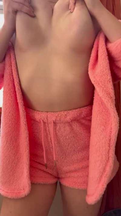 I'll let you fuck me all you want, as long as you cum on my tits every now and then, is that a deal?