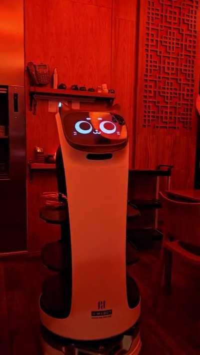 It sucks when the waiter robot spills half your wine on the way and breaks the glass in front of you 😕