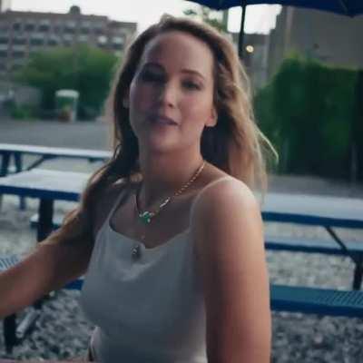 Jennifer Lawrence's bra can't hide her perfect perky nipple