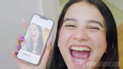 BTS selfie with cum in her mouth