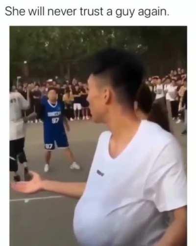 She will never trust a guy again.