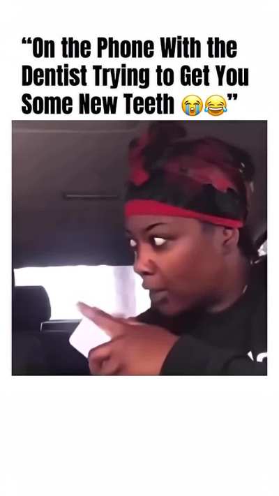 On the phone with the dentist