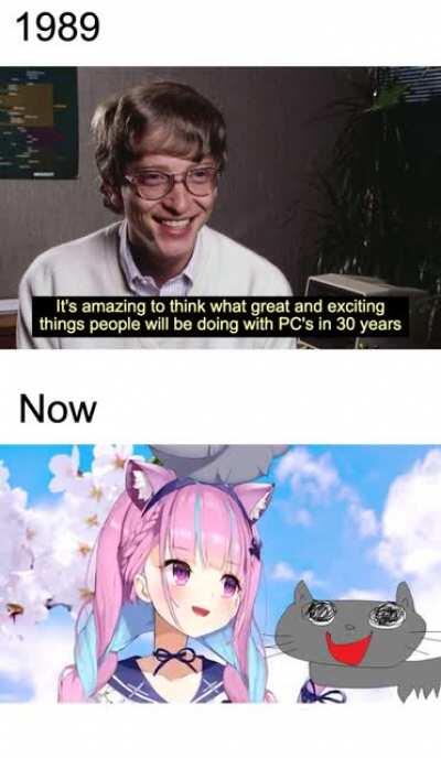 Posting Aqua memes/content until she joins r/Hololive Day 11. Added subtitles for those not familiar in cat!