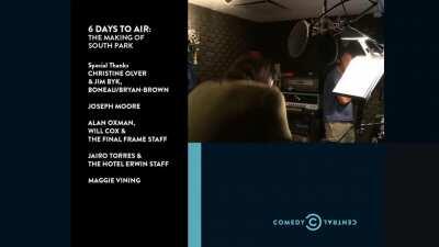 Trey Parker and Bill Hader can't contain their laughter during recording