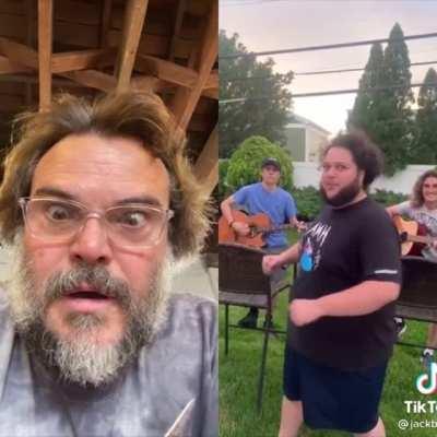 Jack black passes on the torch: