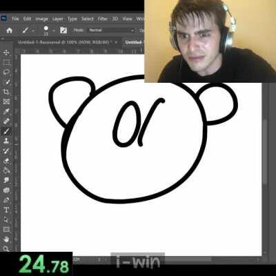 Drawing Kirby WR speedrun