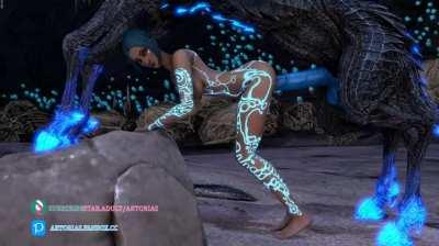 Maya getting fucked by a horse (artorias)