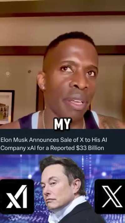 Elon Musk making some weird backhanded moves. Selling X to himself