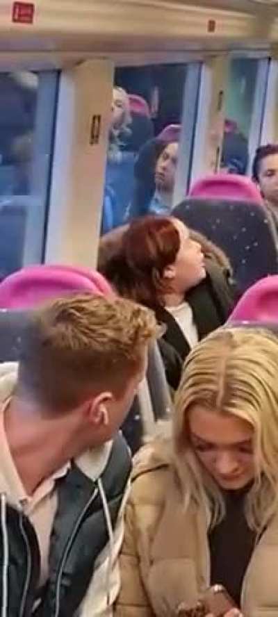 London train abrupt into chaos when girl refuses to shut up