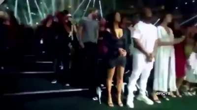 Kanye forcing a dead crowd to stand up during Rihanna’s performance (2019)