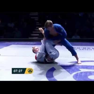 espen mathiesen Sweep from collar sleeve guard, trying to get the back and getting the armbar.