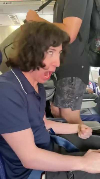 Pulling wild stunts mid-flight to keep people away.