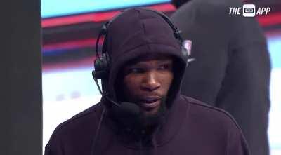 [Highlight] KD to Kyrie on him joining the 50/40/90: 