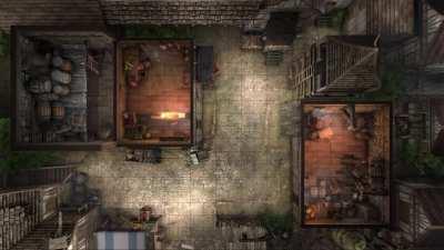 Animated Maps: Town - Warehouses