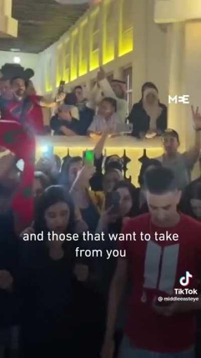 Moroccan Fans Rally For Palestine After Match