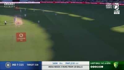 The historic winning moment