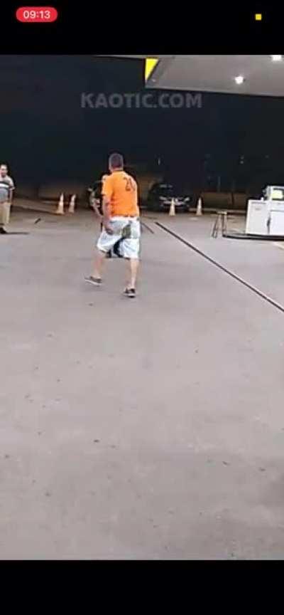 Giant shits pants and eats a chair to the face