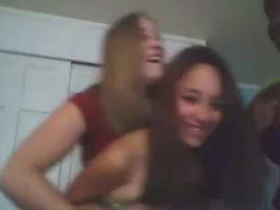 Exposed and Embarrassed Big Boobs by Friend