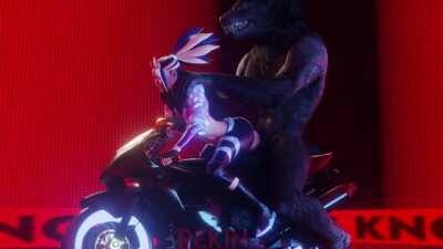 Akali X Werewolf (Rekin3D)