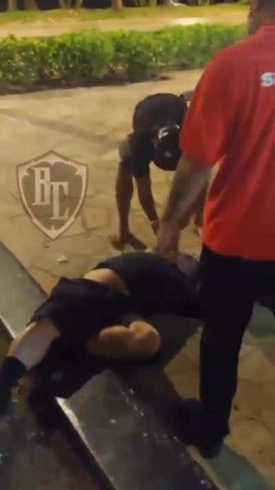 Brutal but nice Osoto Gari knockout