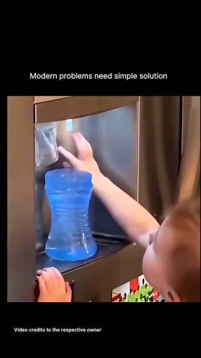 Too much water in the cup, not enough on the floor