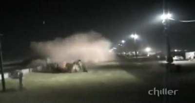 Drag car crash at over 150 miles per hour.