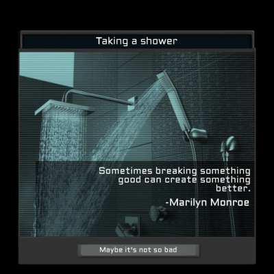 Taking a shower TNO super event