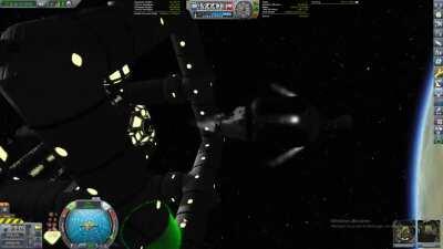 My attempt of an intastellar docking if you don't want to watch all: docking occures a little after 2:12