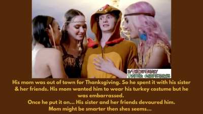 Mom knew this Thanksgiving costume would get him so laid