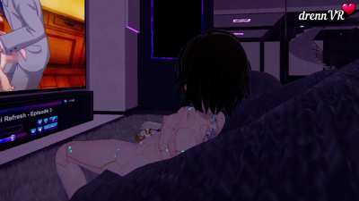 Just watching hentai and 