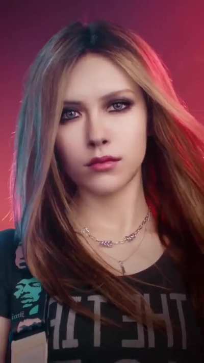 Using makeup to transform into whoever she wants to