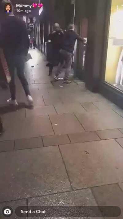 Mc Donalds bouncer slam this dude into the veggie section