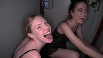 Her Friend's Reaction to Her Cum-Eating Habit