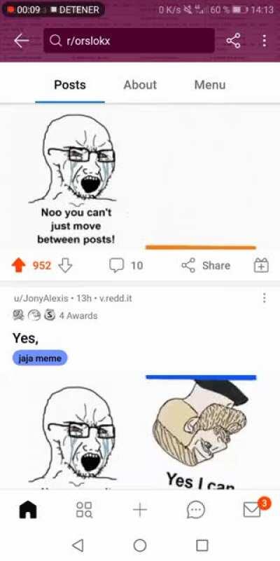 LOL Me quedé flipando, justo por el scroll de la pantalla me salió el timing perfecto.