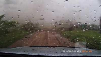 One second before the storm