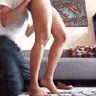 Peeling them off with a tongue in my ass