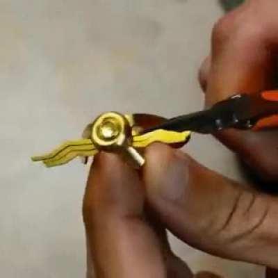 Guy makes wasp out of screws