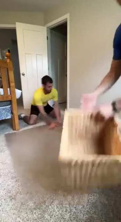 What it feels like cleaning up after a toddler.