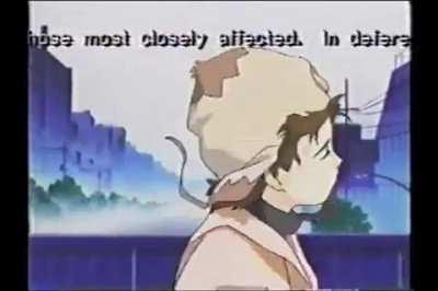 The Lain episode that aired after 9/11. Very eerie.