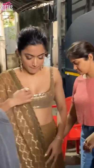 Rashmika Mandanna knows how to flaunt her small tits and hard Cleavage in public. Public Dickraiser for a reason