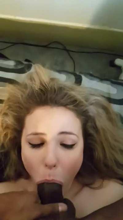 Cheating Blondie Snowbunny Hungry for Black Cock